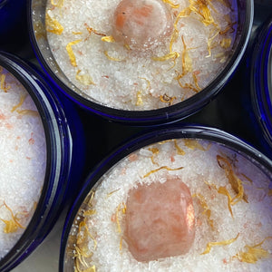 Shine Bath Salts with Sunstone Crystal