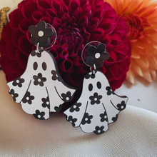 Load image into Gallery viewer, Floral Ghostie Earrings