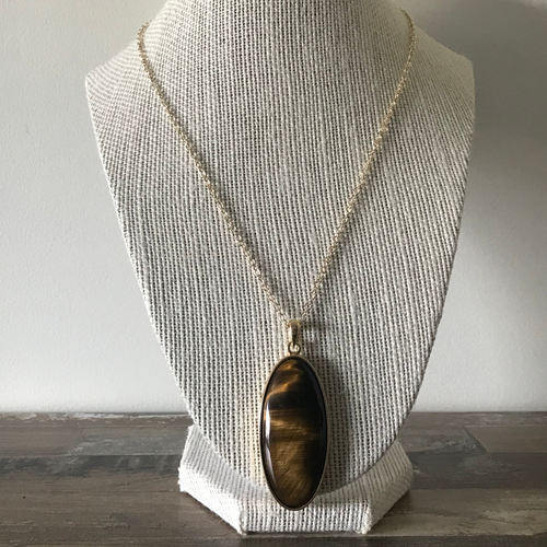 Tigers Eye Statement Necklace